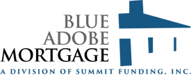 Blue Adobe Mortgage Logo.